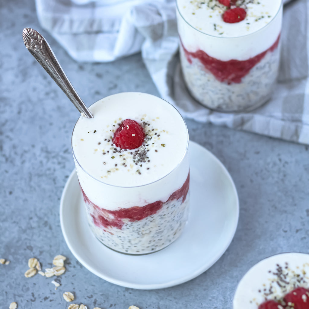 Raspberry Cream Overnight Pr'Oats